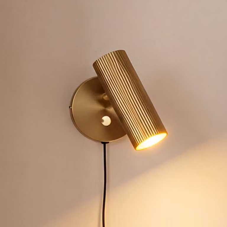 Globen Lighting Applique da parete Hubble, Ottone / Oro, Soggiorno / Sala da pranzo, Metallo, Design, Applique