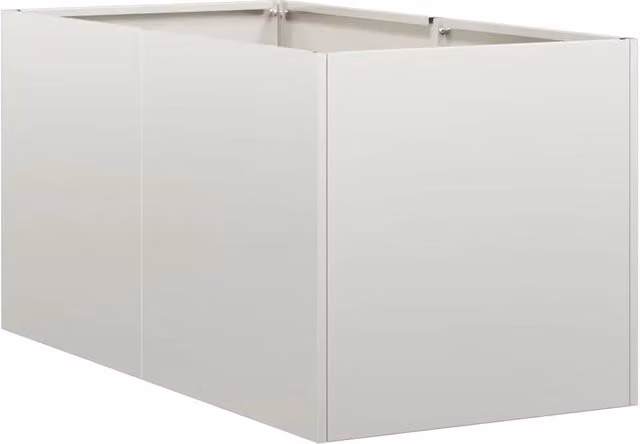 Fioriera | Cassetta per fiori | Vaso 40x80x40 cm in Acciaio Inox