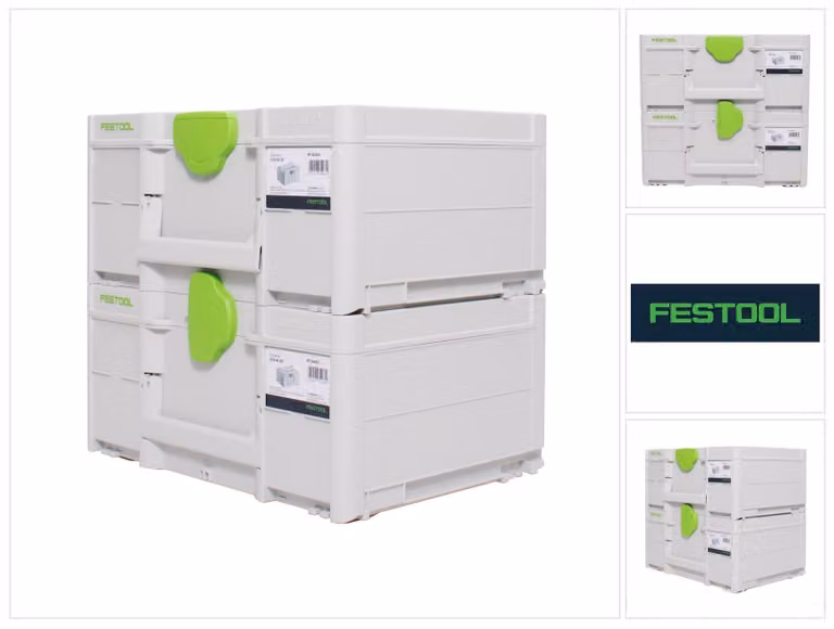 Festool Systainer Set 2x SYS3 M 187 ( 2x 204842 ) 15,9 litri 396x296x187mm Valigia portautensili collegabile