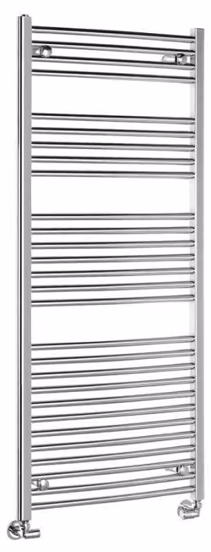 Radiatore da bagno Aqualine ALYA curvo 600x1420 mm, cromato