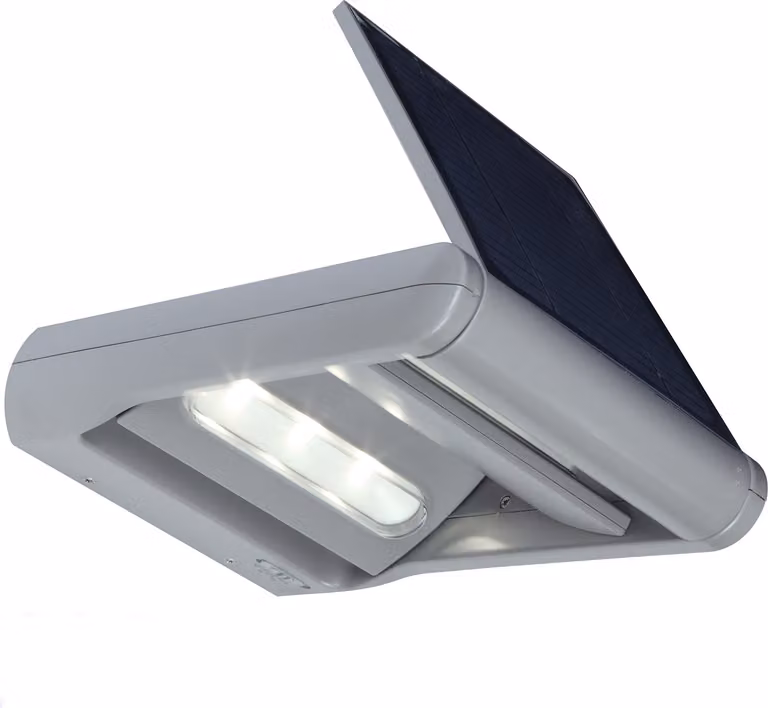 Lampada solare da parete LED 12W GB131 Lampada solare Lampada da esterno 2 sorgenti luminose