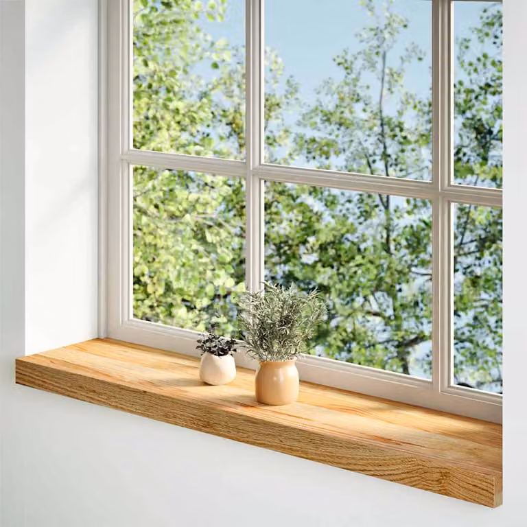 vidaXL Davanzali 2 pz Marrone Chiaro 90x20x2 cm Legno Massello Rovere