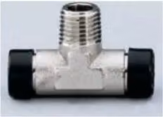Derivazione automatica a T Walmec colore argento per tubi con diametro esterno 8 mm e filettatura M 1/4" 17205
