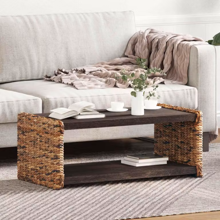 Maison Exclusive - Tavolino da caffè, legno di mogano massello, dimensioni 90 x 45 x 35 cm