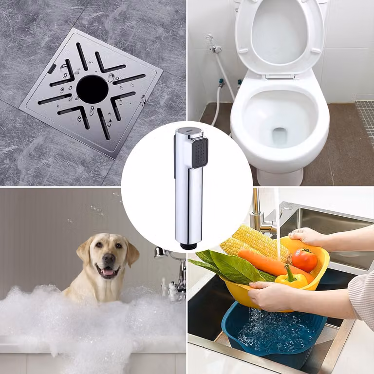Doccetta bidet - doppio getto - adatta alla toilette