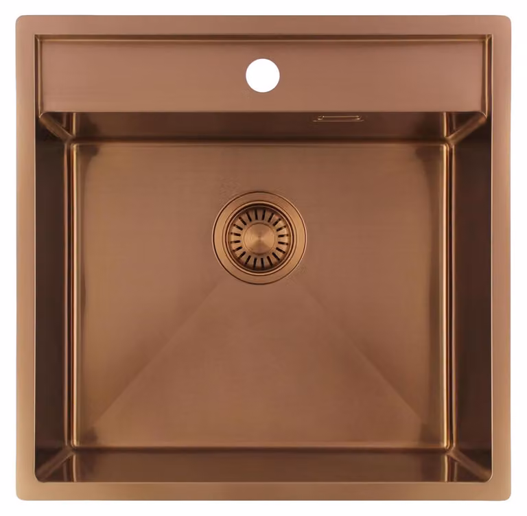 Lavello da cucina 51x50 cm, rame, modello Pure.Sink, codice PLX5150T-62