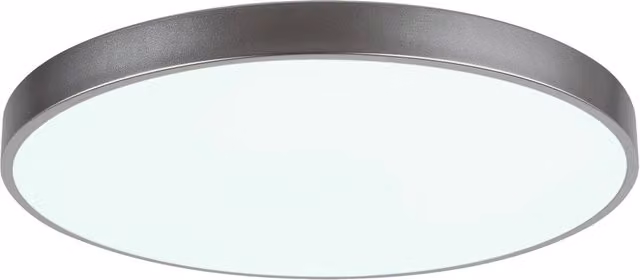 Plafoniera LED Rabalux Tesia Argento e Bianca con Telecomando, Dimmerabile e Timer