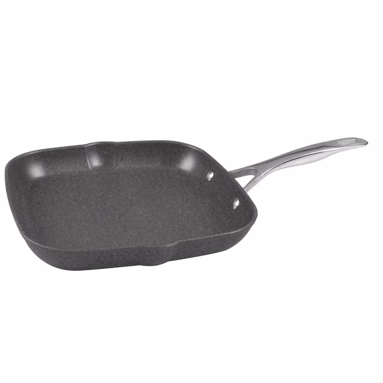 Bistecchiera in alluminio antiaderente con manico per induzione linea Salina, diam.28cm