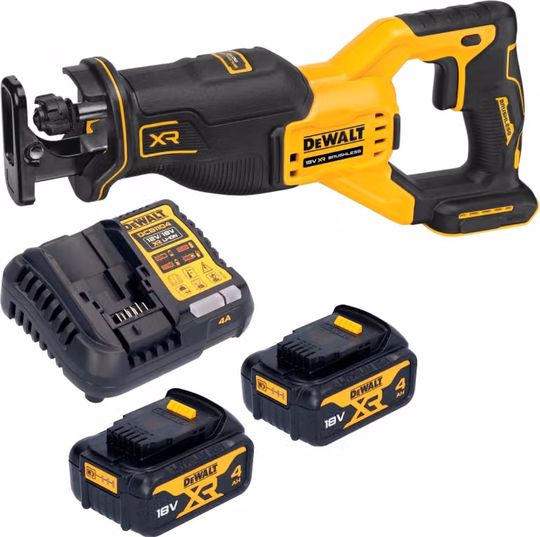 Sega alternativa a batteria DeWalt DCS 382 M2 18 V brushless + 2 batterie 4,0 Ah + caricabatterie