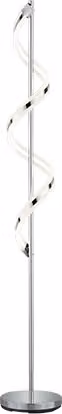 Lampada Piantana Elegante Moderna Spirale Led Cromata 160cm Sydney GD Trio