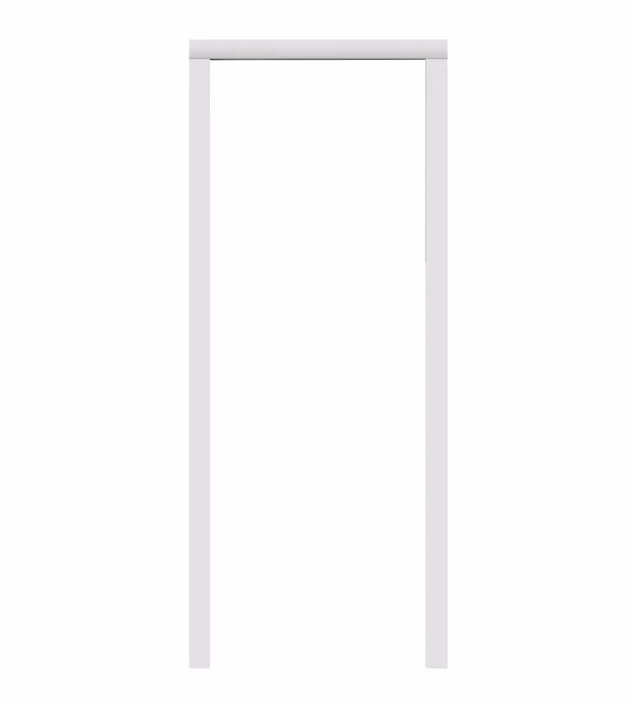 Kit telaio in PVC porta regolabile bianco pastello 110x220 cm per soffietto