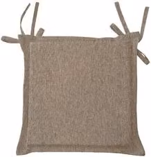 Cuscino seduta Olibò in misto cotone beige con fodera sfoderabile L/P/H: 42 x 42 x 4 cm