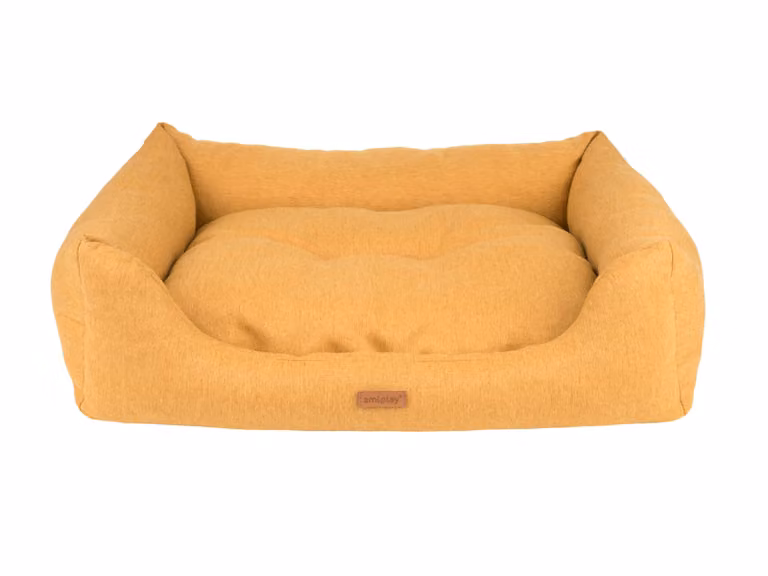 Cuccia per cani MONTEGO SOFA senape/senape taglia S, M, L Taglia: M - 68x56x18 cm