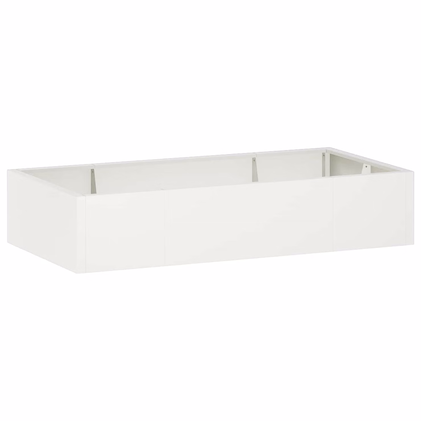 Set di 6 muri di contenimento vidaXL in acciaio bianco, L 200 cm x H 100 cm x P 50 cm