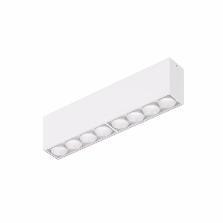Wever & Ducré Lighting WEVER DUCRÉ Plafoniera LED Linoo 8.0, metallo bianco opaco Linoo, dimmerabile, Bianco / Opale, Soggiorno / Sala da pranzo, Alluminio, Moderno, Downlight