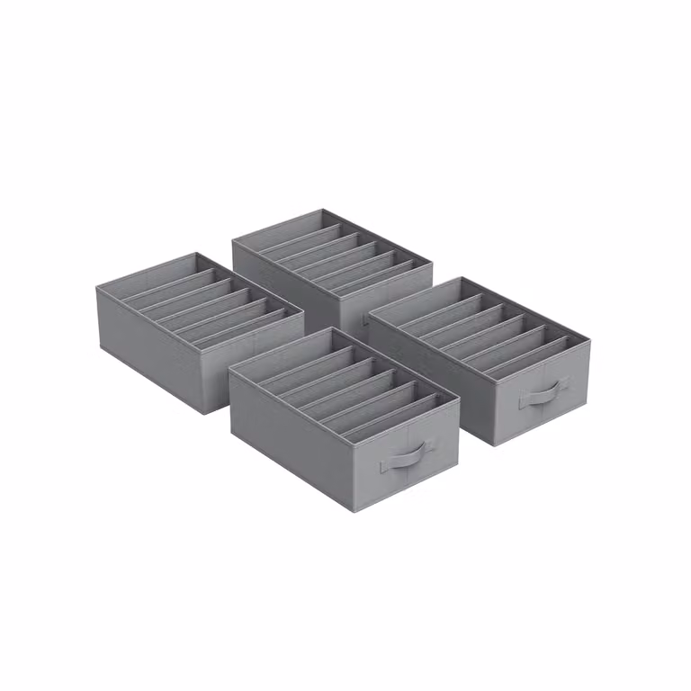 Set di Organizzatori per Armadio, Grigio Tortora / 4