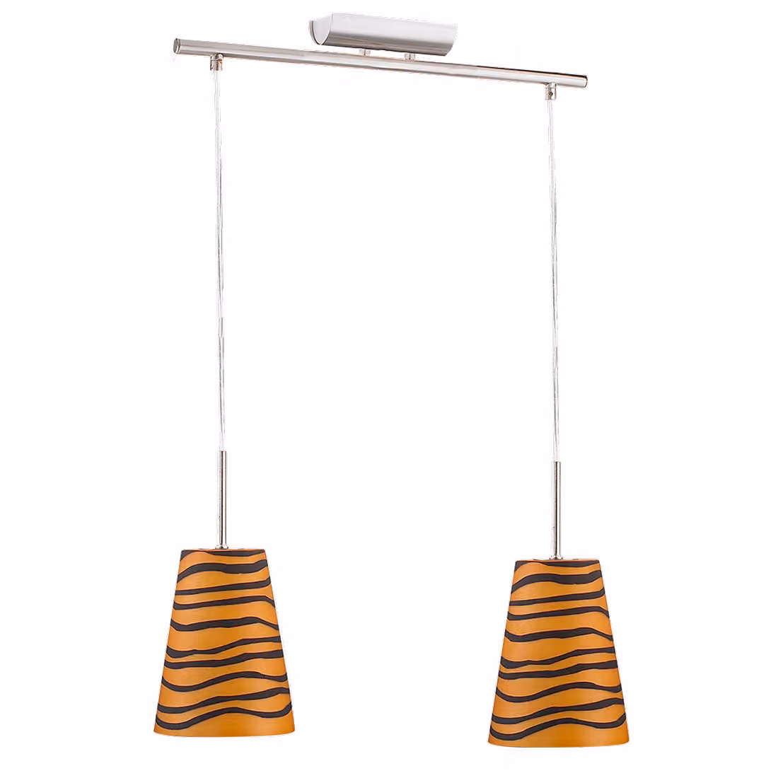 Lampada a sospensione FESSTINA 2xE27/40W, nichel satinato L: 400, H: 1020, dimmerabile