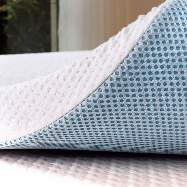 Topper per materasso, 7,5 cm, 90x190, in materiale viscoelastico, con rivestimento in bambù