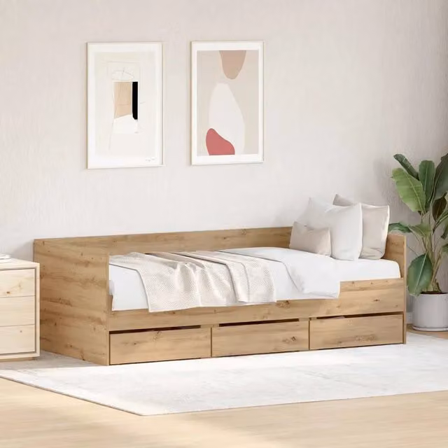 Daybed Rovere artigianale 90 x 200 cm Legno ingegnerizzato 3333994