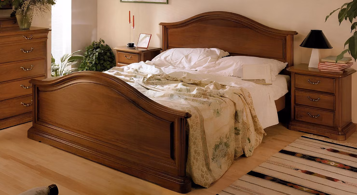 Bett Möbel für Schlafzimmer Doppelbett Holzbett Designbett Vaccari cav giovanni