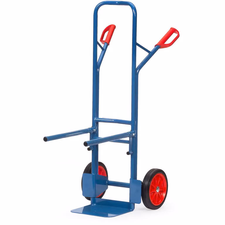Carrello porta sedie Fetra alto 1300 mm Telaio di trasporto avvitabile con pneumatici in gomma piena