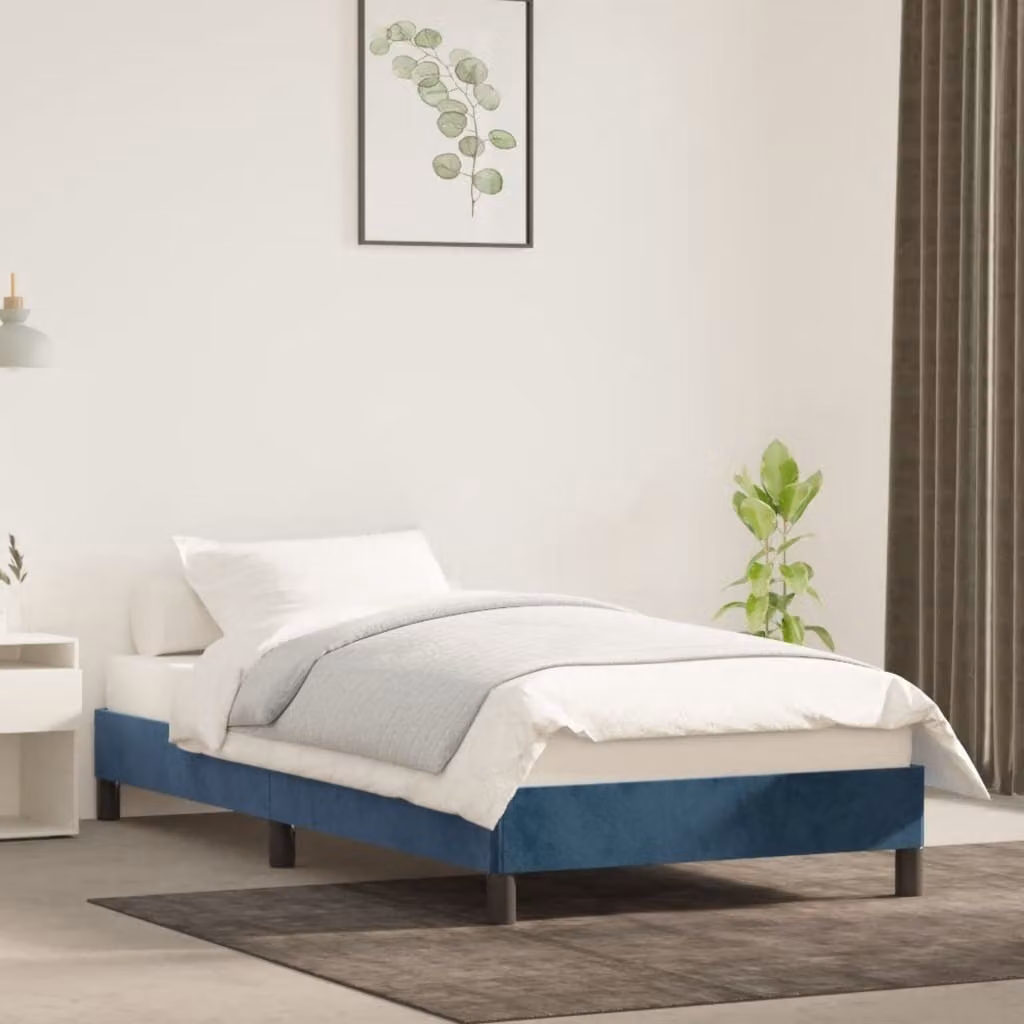 The Living Store rete blu scuro 100x200 cm in velluto