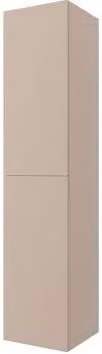 Colonna bagno sospesa Melody color cappuccino opaco con ante reversibili e illuminazione LED
