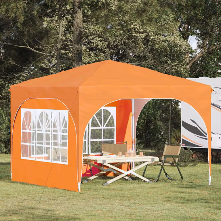 Maison Exclusive - Tenda pop-up per feste, dimensioni 290 x 290 x 245 cm, colore arancione