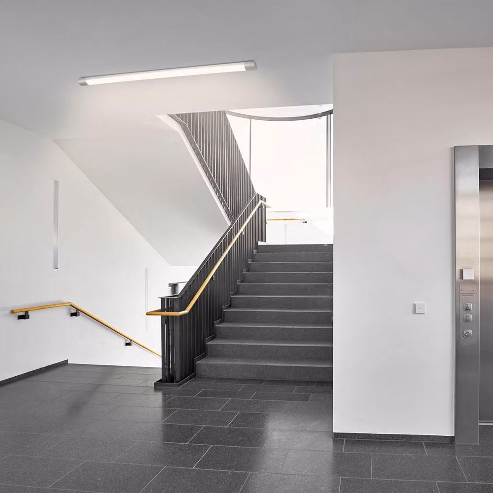 Pannello LED per soffitto, finitura cristallo argento, 120 cm, 35W, 3500 lumen, luce bianca neutra, 4000K