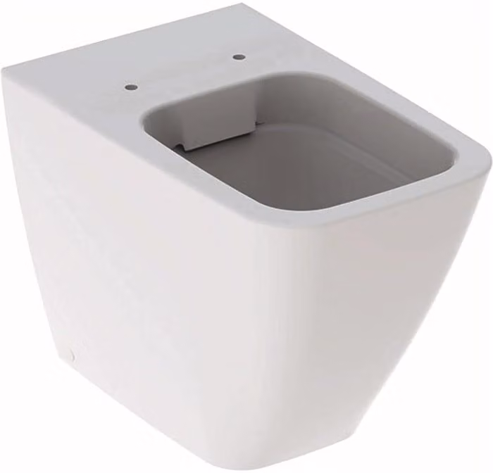 Geberit iCon Square WC au sol, chasse deau basse, fixation murale, 6l, sans rebord, forme fermée, 211910000, 211910000
