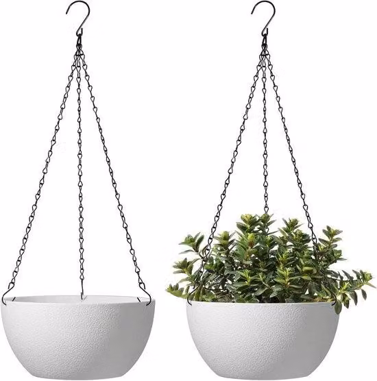 Set di vasi da fiori in plastica con sistema di irrigazione per la decorazione di interni ed esterni, per la casa e l'ufficio