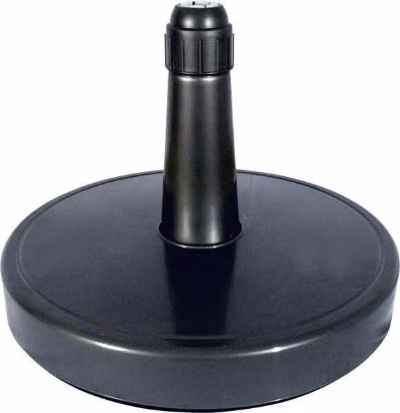 Supporto per ombrellone - plastica - riempibile - 70-100 kg - antracite - Ø28-62 mm