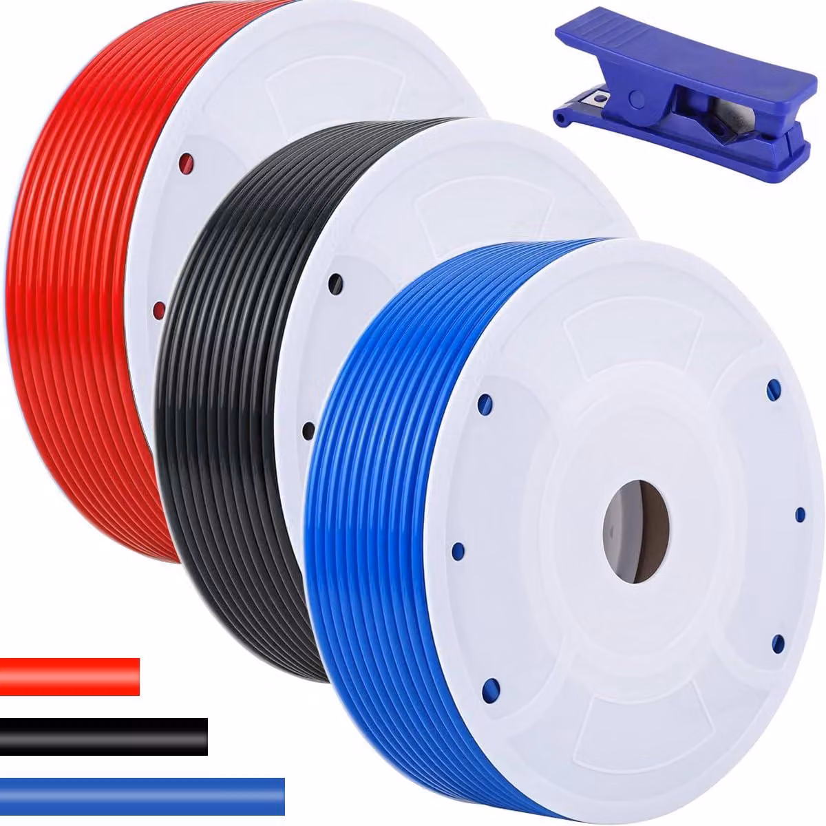 Tubo flessibile per aria compressa PU, 10x6,5 mm, 6 metri, disponibile in 3 colori