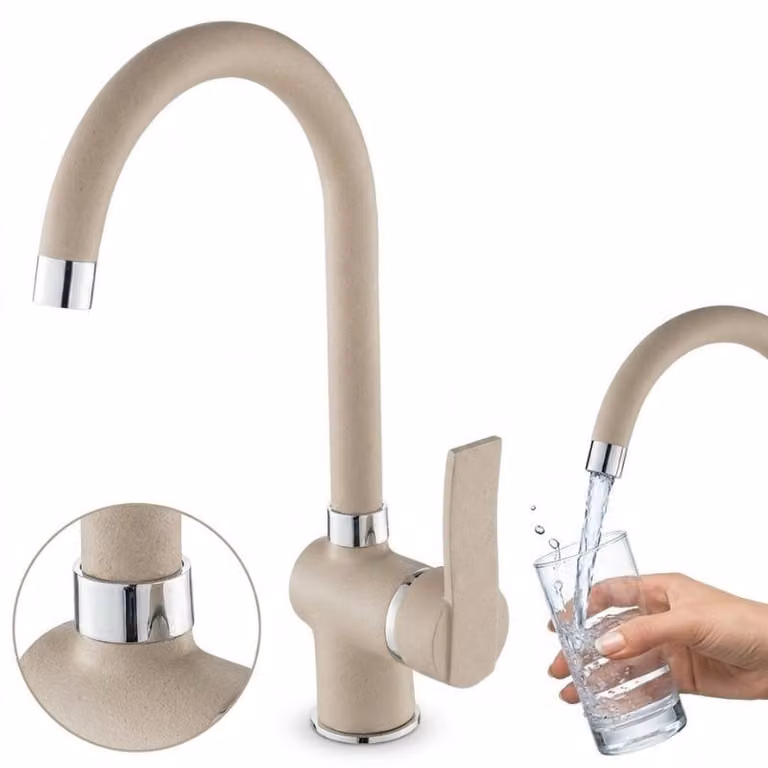 Miscelatore per lavello beige Madeira