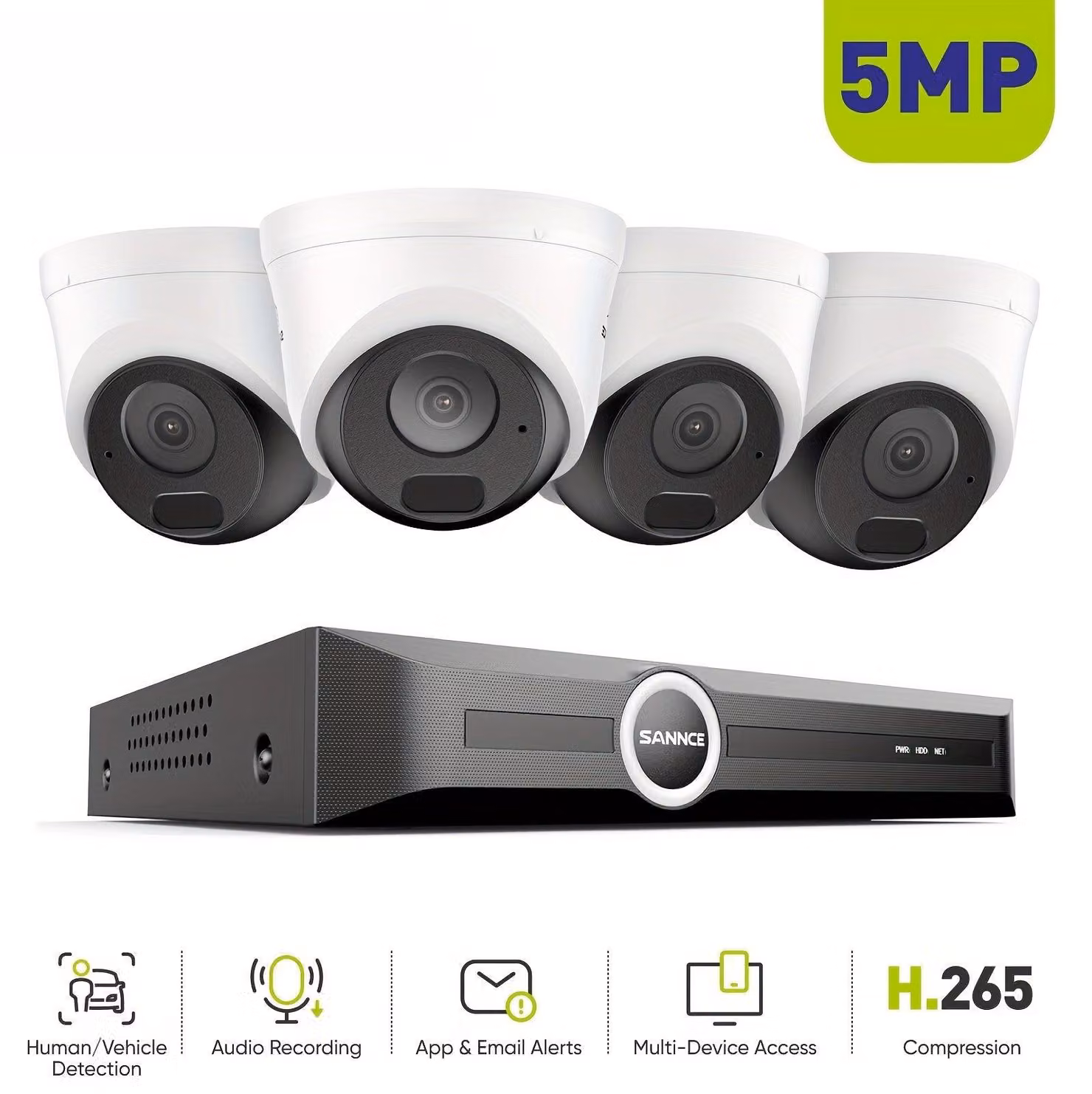 Kit di telecamere di sicurezza - Telecamere CCTV - Telecamere di sorveglianza - Videosorveglianza - Sistema di sicurezza