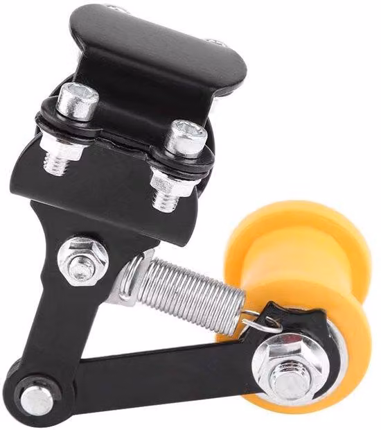 Supporti per catena di motocicletta - Supporti per catena regolabili - Materiale resistente - Design antiscivolo - Previene l'usura della catena - Supporti per catena