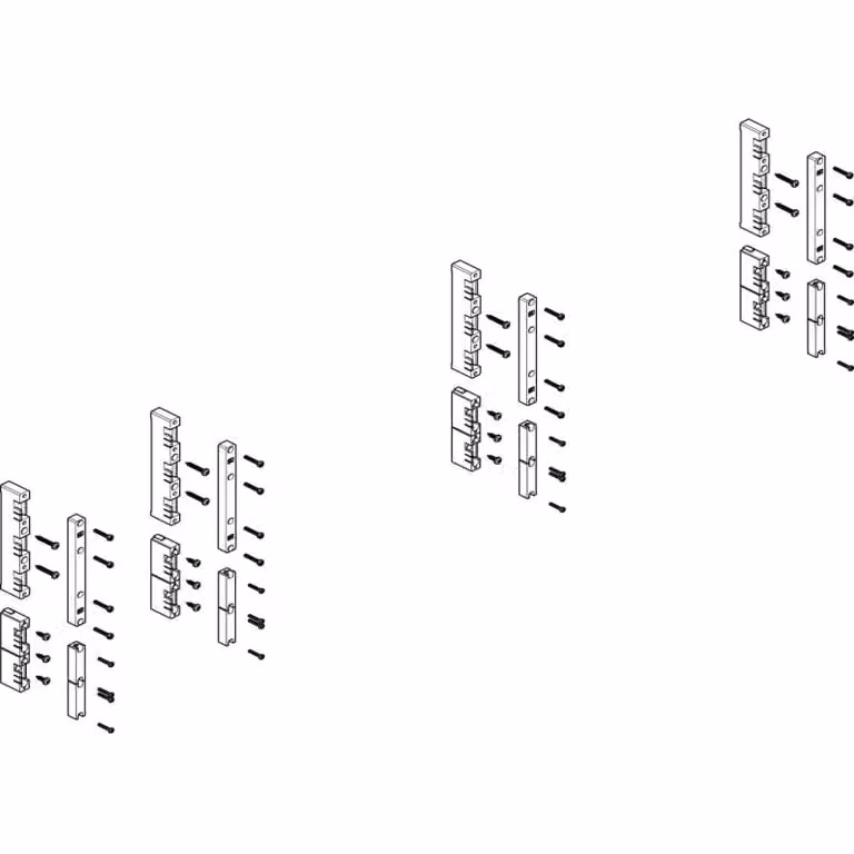 Modulo barra collettrice ABN piatto 5FB/3RE 60 mm per CU 12x5 - 30x10 mm, 5 poli, EBM 32 mm MFS53605