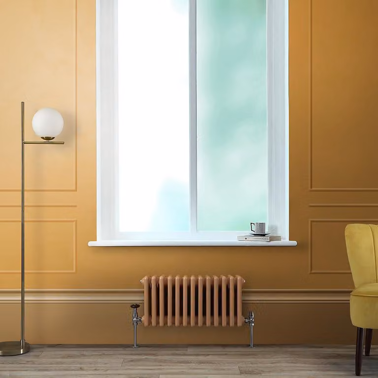Radiatore Orizzontale a Colonne (3 Colonne) 300mm x 605mm - Giallo (Autumn Giallo) - Regent