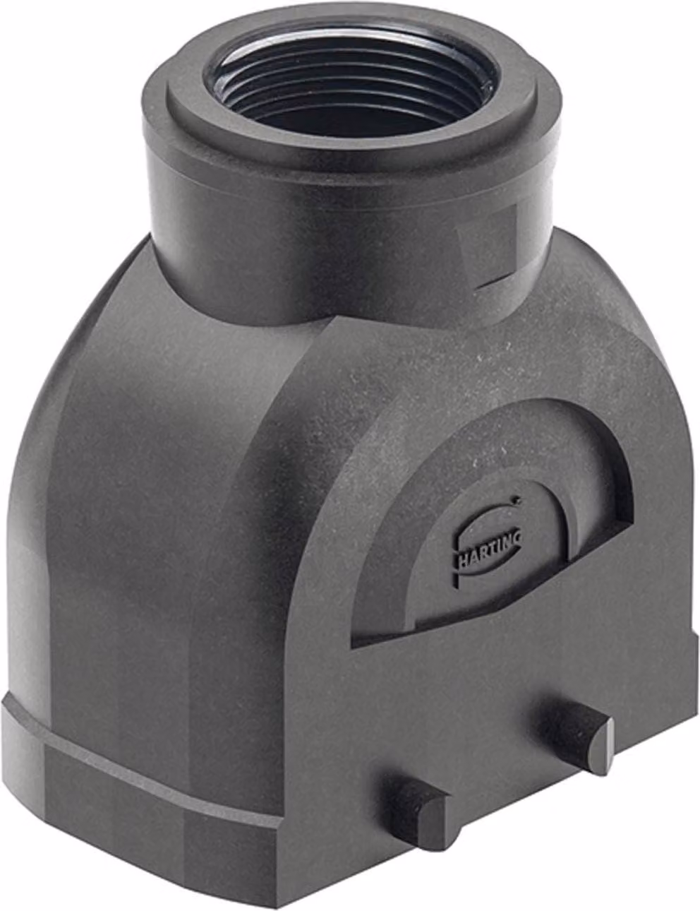 HARTING Han ECO 10B, alloggiamento a calotta senza pressacavo, 1 uscita cavo diritta M32, per 2 staffe (sulla parte inferiore) - 1