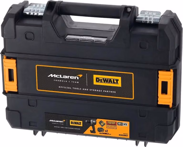 Dewalt DCD85MM2T-QW Trapano a percussione a batteria 18V, 4Ah, edizione McLaren 500W