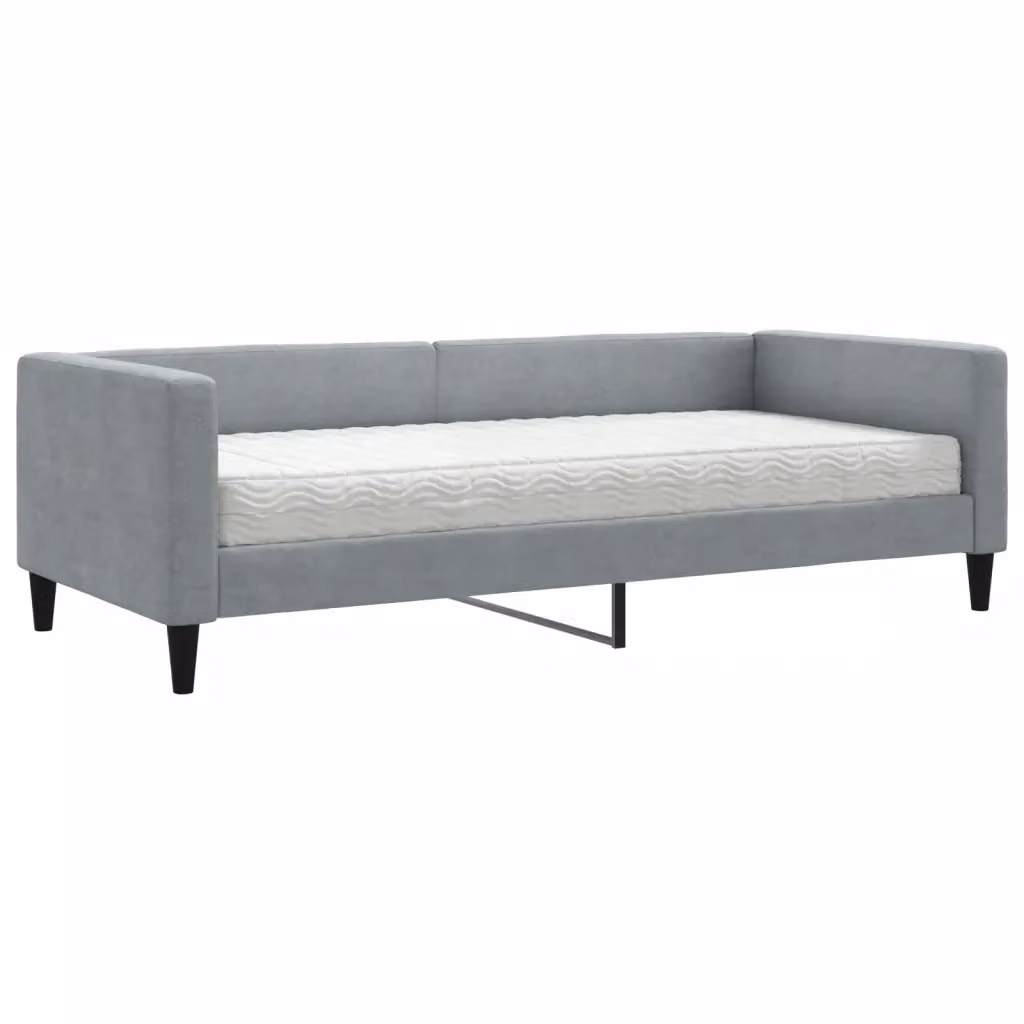 Divano Letto Moderno vidaXL Grigio per Soggiorno e Camera da Letto – 2