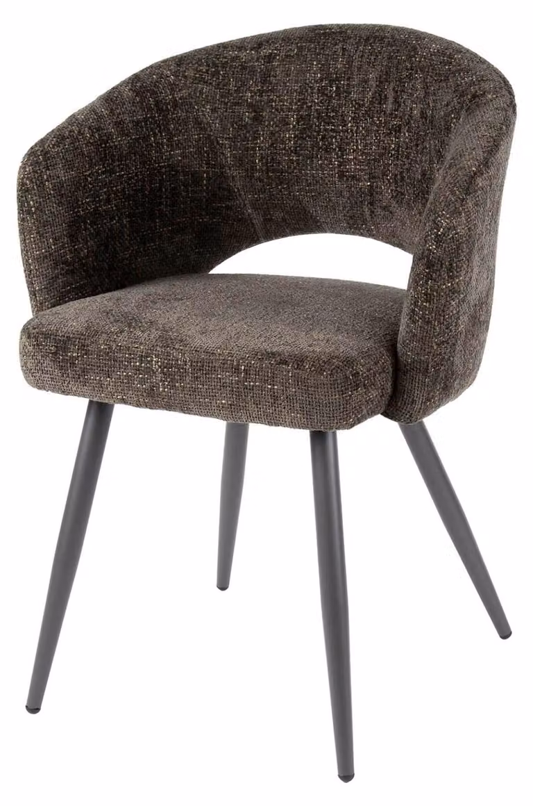 Sedia da pranzo FURNLUX Salon marrone e nero 58 cm / Colore principale: marrone / Dimensioni: 58 x 81 x 56 cm
