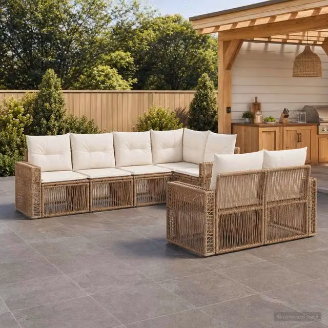 Set Divano da Giardino 7 pz 7-Numero di posti 3435183