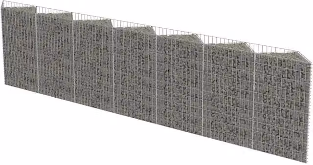 Gabbione in Acciaio Zincato 450x30x100 cm