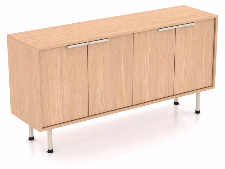 Mobile bar/contenitore moderno in legno, tipo credenza, adatto per l'ufficio o il soggiorno
