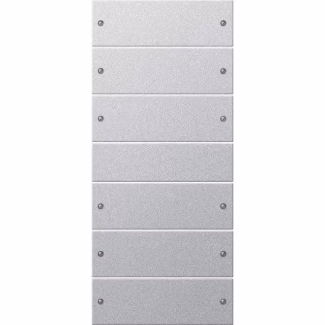Gira 218626 Set di interruttori a bilanciere a 6 vie, sistema 55, colore alluminio