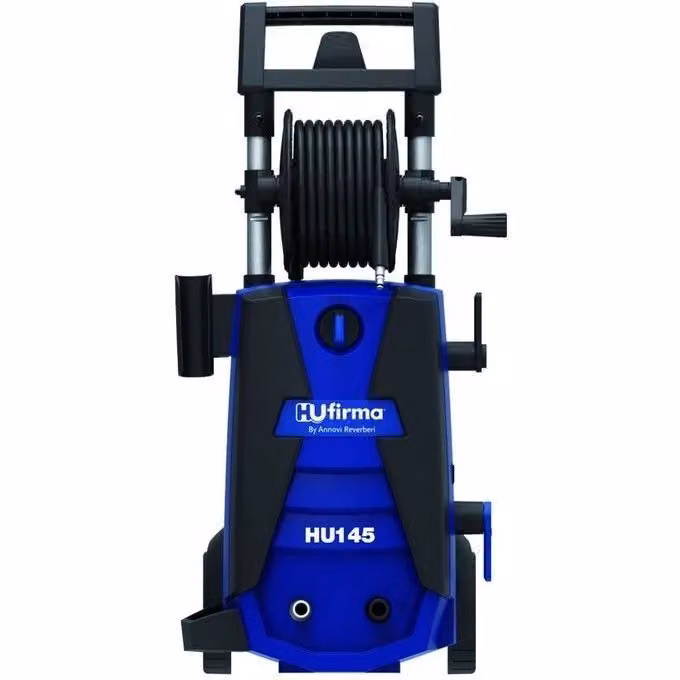 Idropulitrice ad acqua fredda HU-Firma HU-145, 1900 W, 145 bar, 440 L/h, con pompa in alluminio, lancia metallica, sistema Total-Stop e foam integrato, colore blu – 2