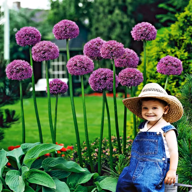 Bulbi da fiore Bulbi Porro ornamentale Allium Mars 1 pz.