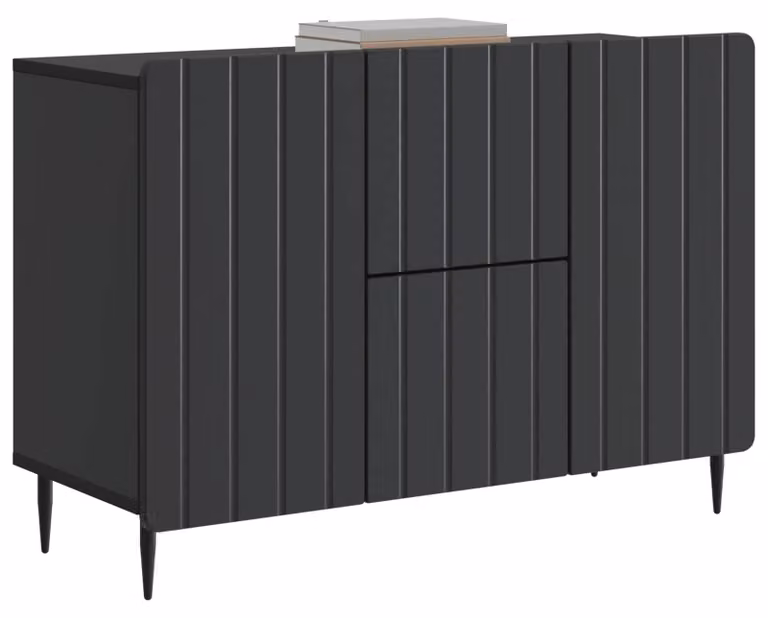 Credenza Nero 89 x 34,5 x 62 cm Legno ingegnerizzato