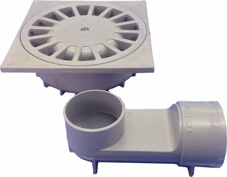 Tecnoagua t-88 Scarico in PVC 25 x 25 x 7 cm Ø 11 - 9 cm